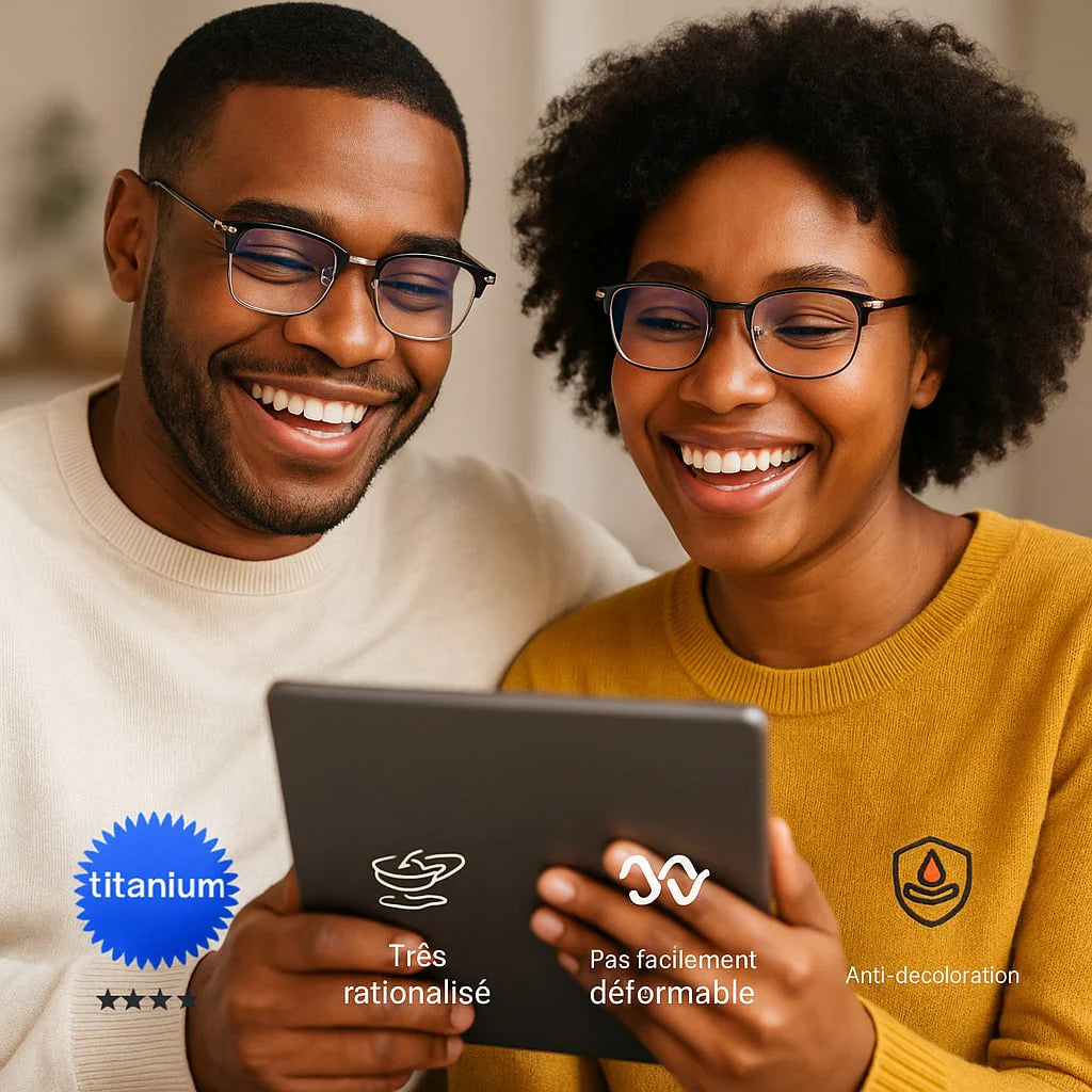 Lunettes HD Ultra-Légères Anti-Lumière Bleue – Style Célébrité