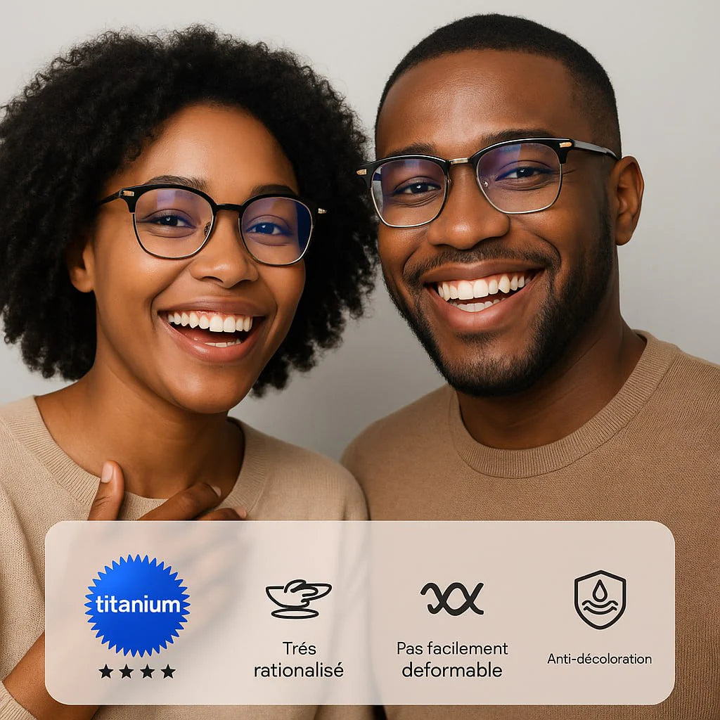 Lunettes HD Ultra-Légères Anti-Lumière Bleue – Style Célébrité
