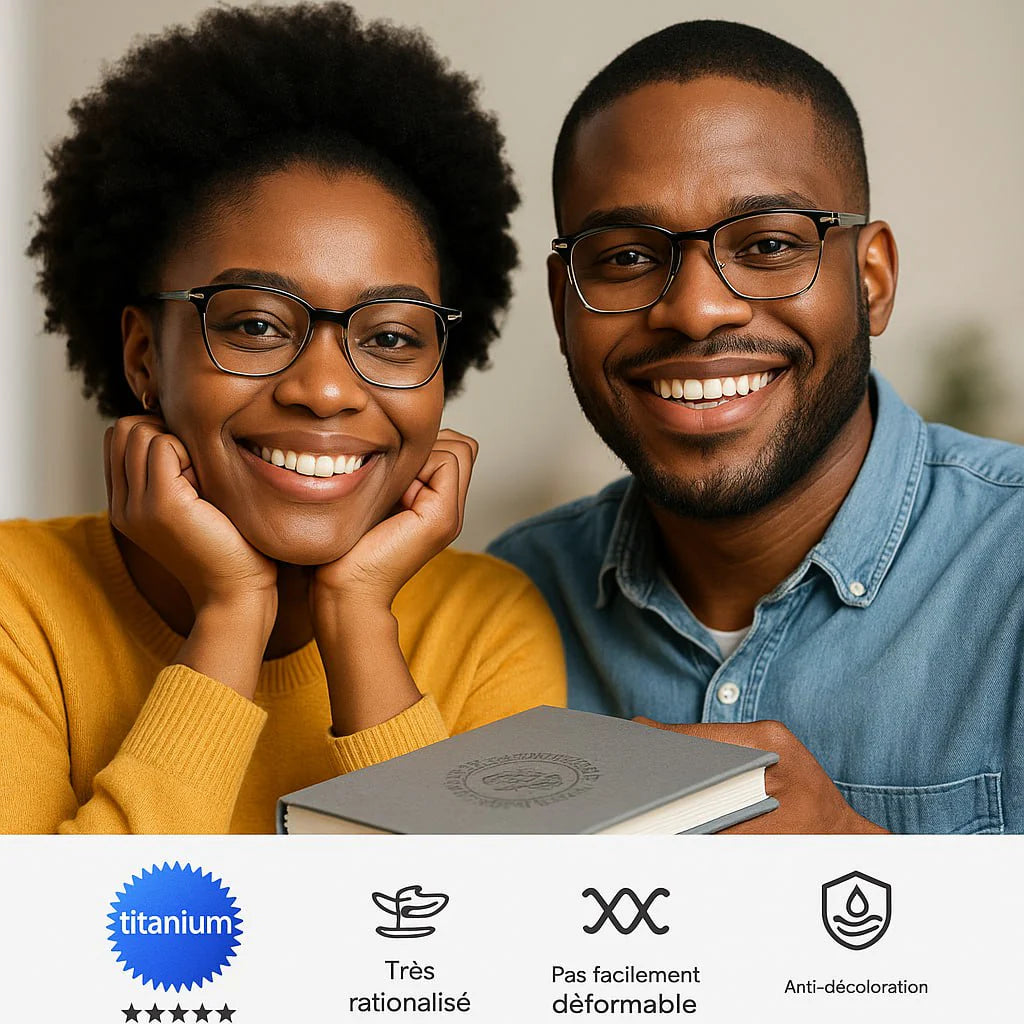 Lunettes HD Ultra-Légères Anti-Lumière Bleue – Style Célébrité