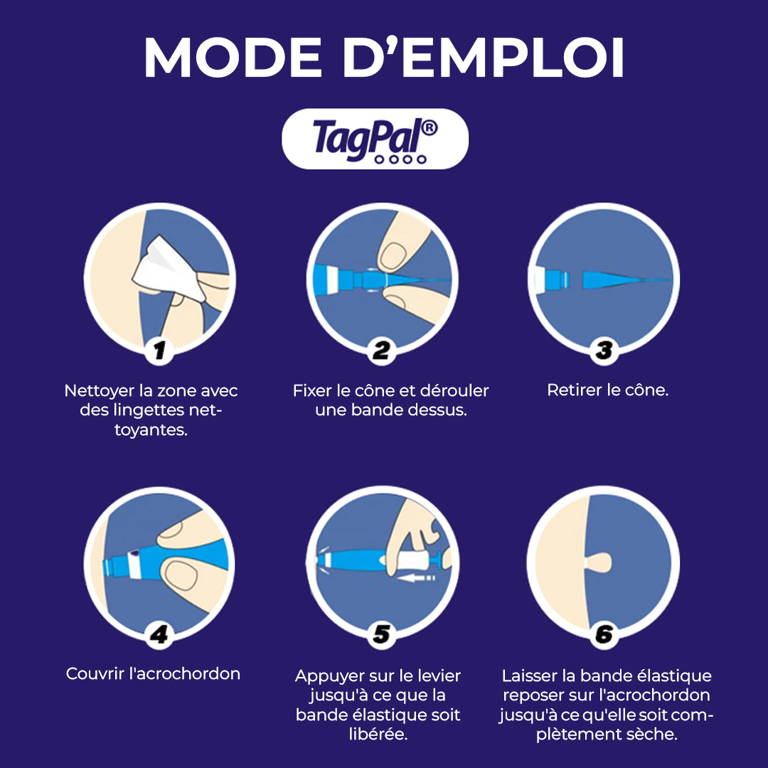 TagPal – Kit de suppression des excroissances cutanées