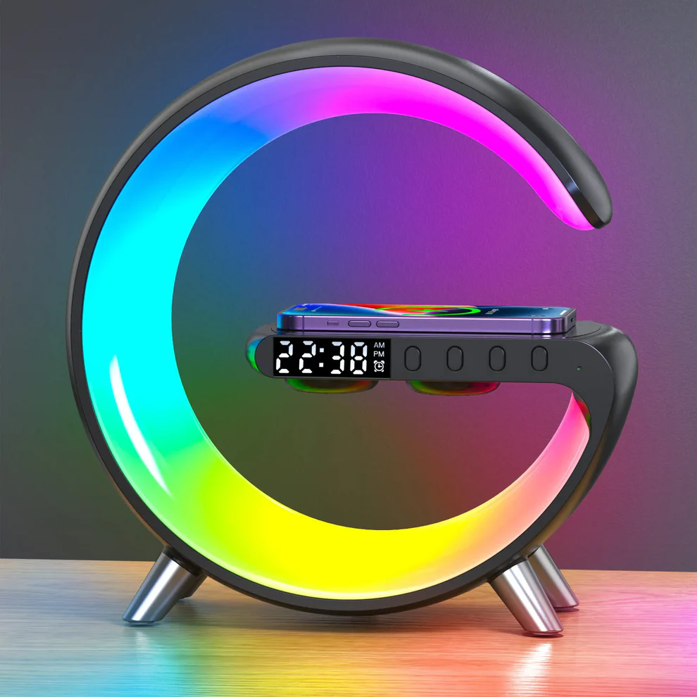 haut-parleur et chargeur sans fil LED
