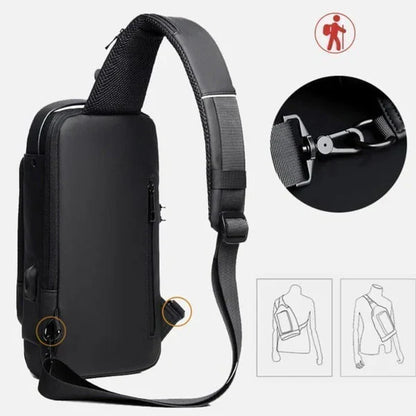 Sac à Poitrine Antivol avec USB