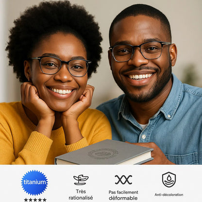Lunettes HD Ultra-Légères Anti-Lumière Bleue – Style Célébrité